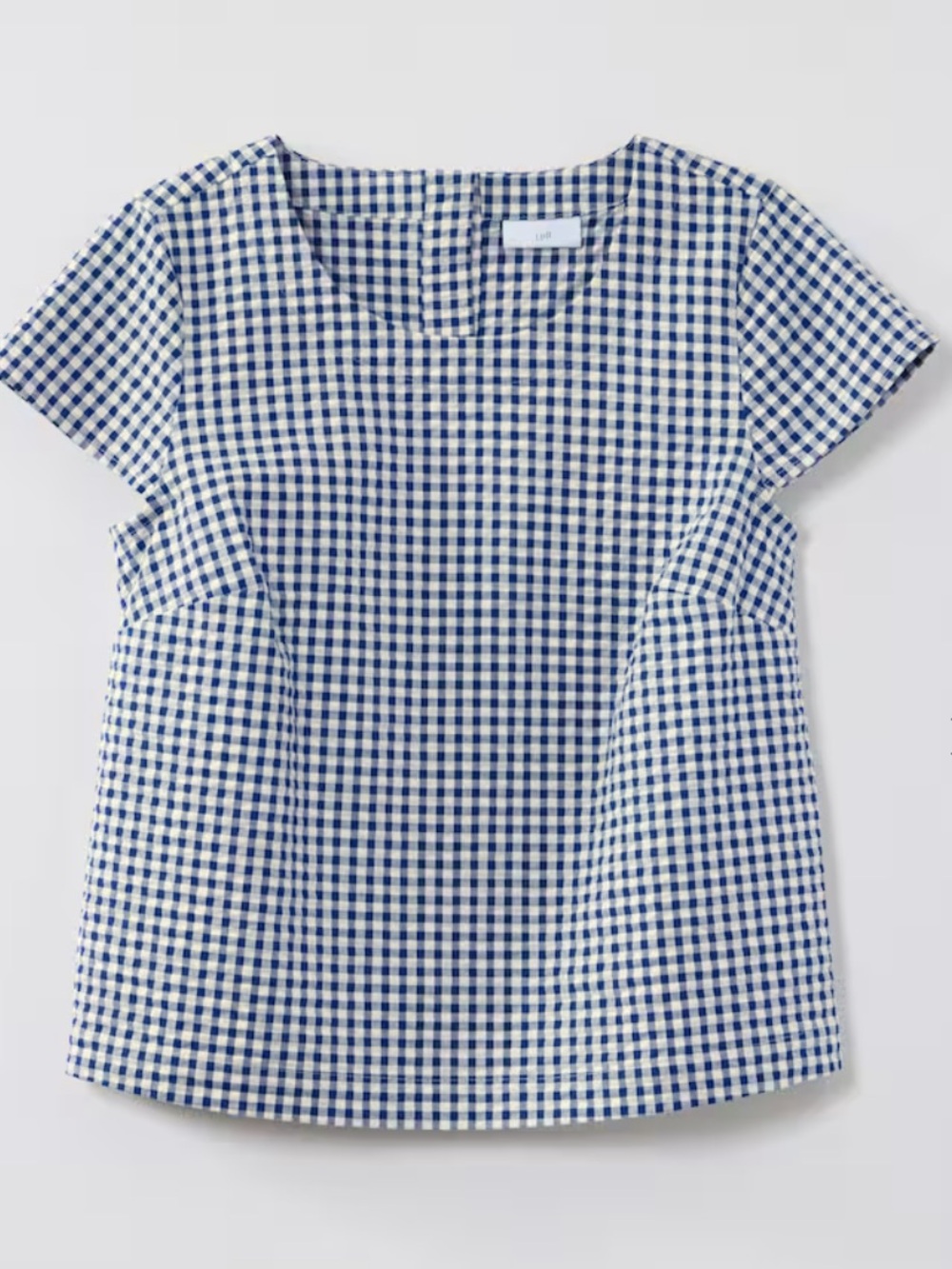 J Jill SP Navy White top NWT woven short sleeves